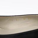 SAINT LAURENT Heel Leather Black Gold Auth ti3935-37