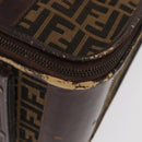FENDI Zucca Canvas Trunk Black Brown Auth ti3936A-15
