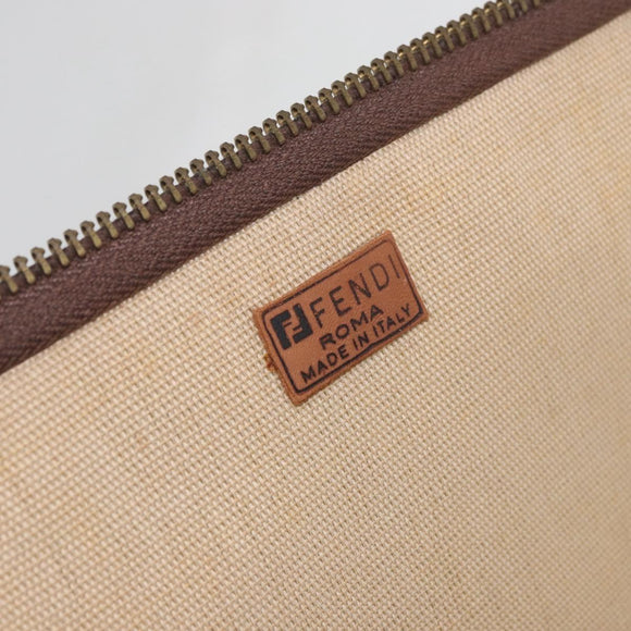 FENDI Zucca Canvas Trunk Black Brown Auth ti3936A