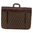 FENDI Zucca Canvas Trunk Black Brown Auth ti3936A-2