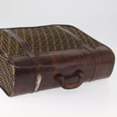 FENDI Zucca Canvas Trunk Black Brown Auth ti3936A-6