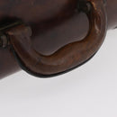 FENDI Zucca Canvas Trunk Black Brown Auth ti3936A-8