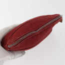 HERMES Bolide Pouch cotton 2 Set Red Auth ti3937-12