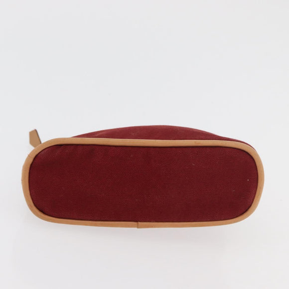 HERMES Bolide Pouch cotton 2 Set Red Auth ti3937