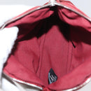HERMES Bolide Pouch cotton 2 Set Red Auth ti3937-15