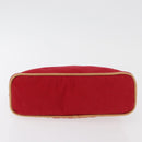 HERMES Bolide Pouch cotton 2 Set Red Auth ti3937-6