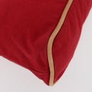 HERMES Bolide Pouch cotton 2 Set Red Auth ti3937-7