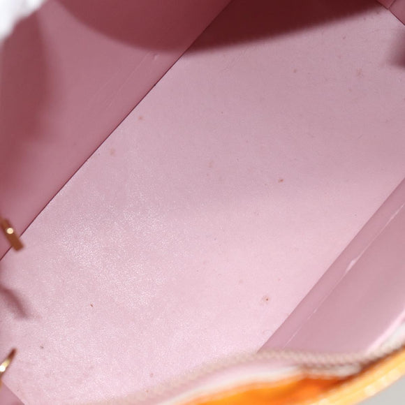 LOUIS VUITTON Monogram Vernis Houston Bag Marshmallow Pink M91302 LV Auth ti3939