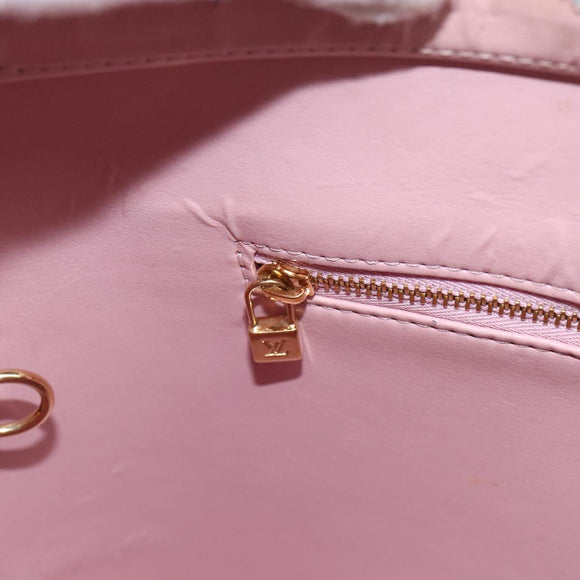 LOUIS VUITTON Monogram Vernis Houston Bag Marshmallow Pink M91302 LV Auth ti3939