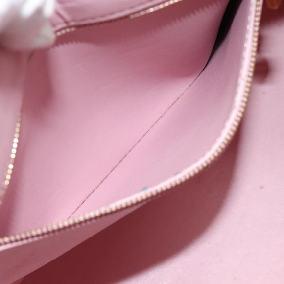 LOUIS VUITTON Monogram Vernis Houston Bag Marshmallow Pink M91302 LV Auth ti3939