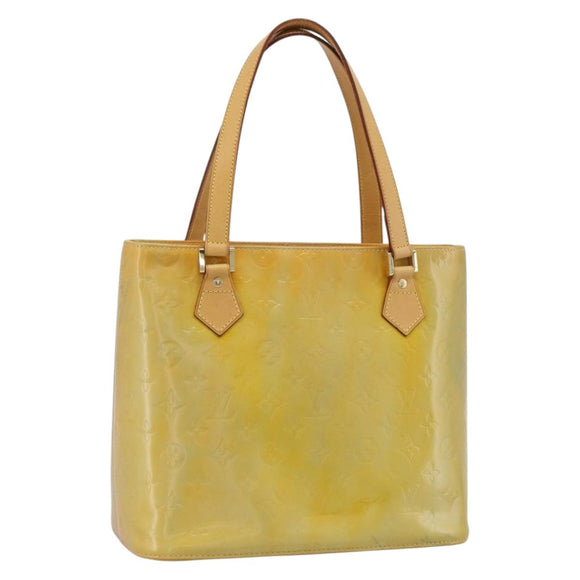 LOUIS VUITTON Monogram Vernis Houston Hand Bag Gris M91053 LV Auth ti3940