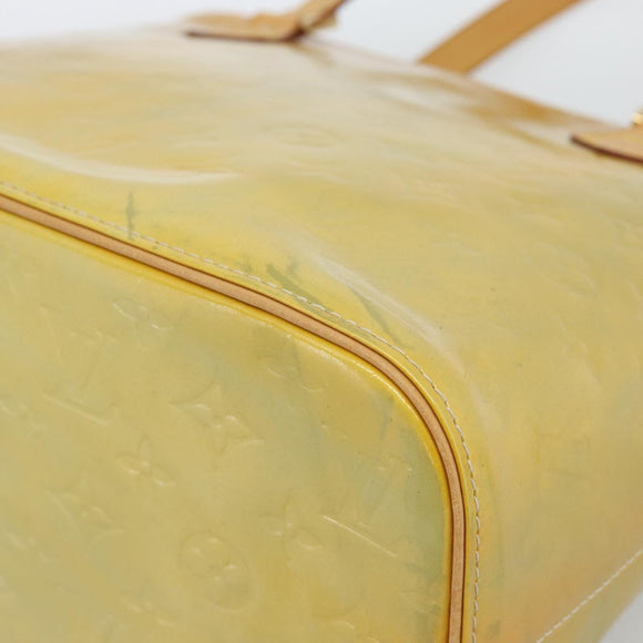 LOUIS VUITTON Monogram Vernis Houston Hand Bag Gris M91053 LV Auth ti3940
