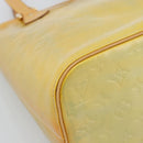 LOUIS VUITTON Monogram Vernis Houston Hand Bag Gris M91053 LV Auth ti3940-11