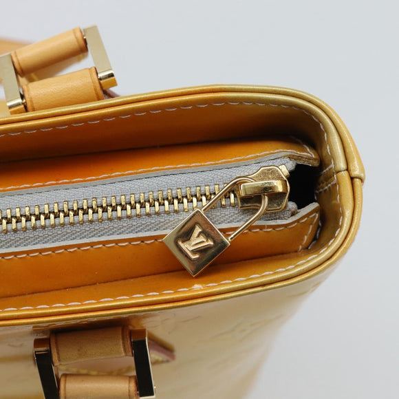 LOUIS VUITTON Monogram Vernis Houston Hand Bag Gris M91053 LV Auth ti3940