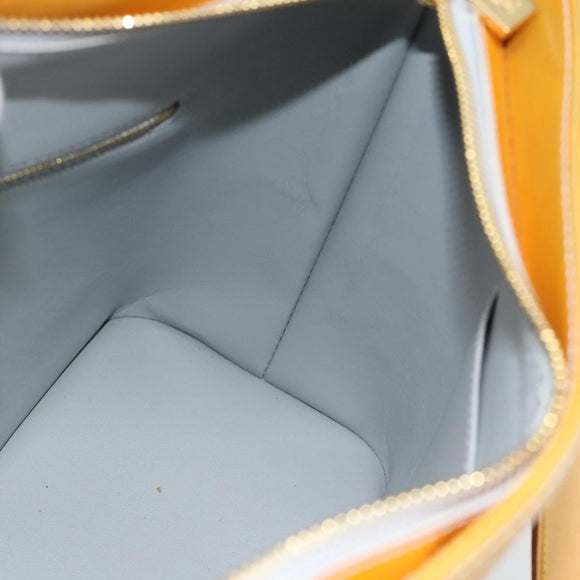 LOUIS VUITTON Monogram Vernis Houston Hand Bag Gris M91053 LV Auth ti3940