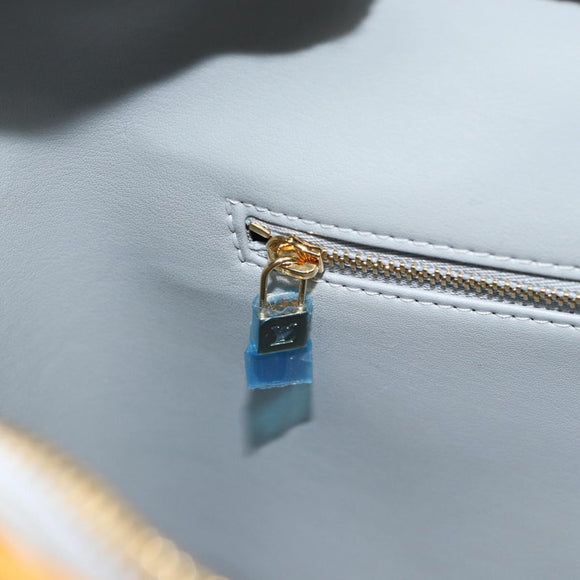 LOUIS VUITTON Monogram Vernis Houston Hand Bag Gris M91053 LV Auth ti3940
