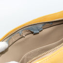 LOUIS VUITTON Monogram Vernis Houston Hand Bag Beige M91004 LV Auth ti3941-16