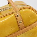 LOUIS VUITTON Monogram Vernis Tompkins Square Bag Beige M91149 LV Auth ti3943-19