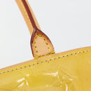 LOUIS VUITTON Monogram Vernis Tompkins Square Bag Beige M91149 LV Auth ti3943-9