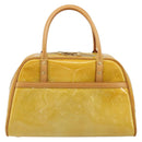 LOUIS VUITTON Monogram Vernis Tompkins Square Bag Beige M91149 LV Auth ti3943-13