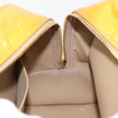 LOUIS VUITTON Monogram Vernis Tompkins Square Bag Beige M91149 LV Auth ti3943-22