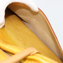 LOUIS VUITTON Monogram Vernis Tompkins Square Bag Beige M91149 LV Auth ti3943-25