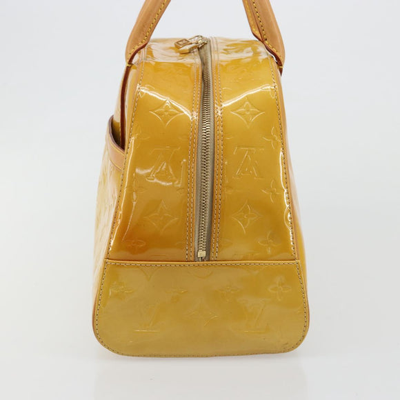 LOUIS VUITTON Monogram Vernis Tompkins Square Bag Beige M91149 LV Auth ti3943