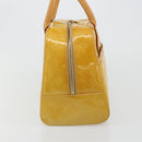 LOUIS VUITTON Monogram Vernis Tompkins Square Bag Beige M91149 LV Auth ti3943-4