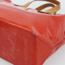 LOUIS VUITTON Monogram Vernis Reade PM Hand Bag Red Rouge M91088 LV Auth ti3944-9