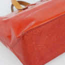 LOUIS VUITTON Monogram Vernis Reade PM Hand Bag Red Rouge M91088 LV Auth ti3944-14