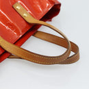 LOUIS VUITTON Monogram Vernis Reade PM Hand Bag Red Rouge M91088 LV Auth ti3944-7