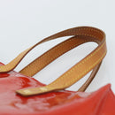 LOUIS VUITTON Monogram Vernis Reade PM Hand Bag Red Rouge M91088 LV Auth ti3944-8