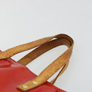 LOUIS VUITTON Monogram Vernis Reade PM Hand Bag Red Rouge M91088 LV Auth ti3945-14