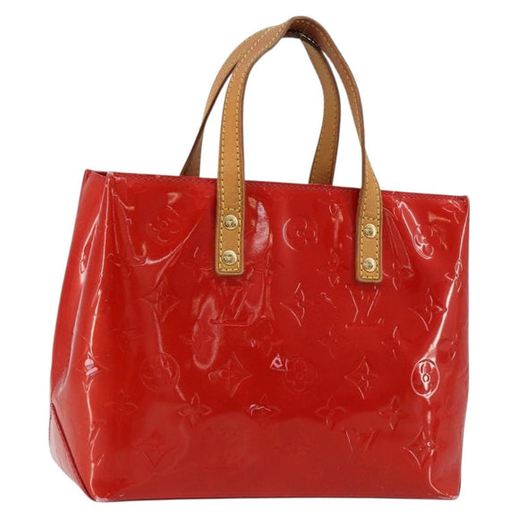 LOUIS VUITTON Monogram Vernis Reade PM Hand Bag Red Rouge M91088 LV Auth ti3946