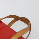 LOUIS VUITTON Monogram Vernis Reade PM Hand Bag Red Rouge M91088 LV Auth ti3946-15
