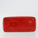 LOUIS VUITTON Monogram Vernis Reade PM Hand Bag Red Rouge M91088 LV Auth ti3946-7