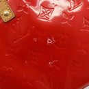 LOUIS VUITTON Monogram Vernis Reade PM Hand Bag Red Rouge M91088 LV Auth ti3946-10