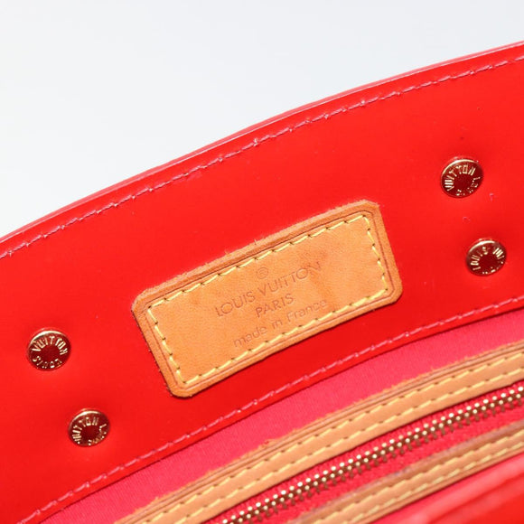 LOUIS VUITTON Monogram Vernis Reade PM Hand Bag Red Rouge M91088 LV Auth ti3946