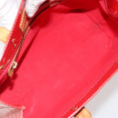 LOUIS VUITTON Monogram Vernis Reade PM Hand Bag Red Rouge M91088 LV Auth ti3946-11