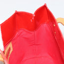 LOUIS VUITTON Monogram Vernis Reade PM Hand Bag Red Rouge M91088 LV Auth ti3946-22