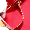 LOUIS VUITTON Monogram Vernis Reade PM Hand Bag Red Rouge M91088 LV Auth ti3946-25
