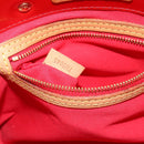 LOUIS VUITTON Monogram Vernis Reade PM Hand Bag Red Rouge M91088 LV Auth ti3946-12