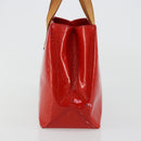 LOUIS VUITTON Monogram Vernis Reade PM Hand Bag Red Rouge M91088 LV Auth ti3946-3