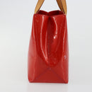 LOUIS VUITTON Monogram Vernis Reade PM Hand Bag Red Rouge M91088 LV Auth ti3946-5
