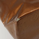 LOUIS VUITTON Monogram Vernis Reade MM Hand Bag Bronze M91143 LV Auth ti3949-11