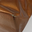 LOUIS VUITTON Monogram Vernis Reade MM Hand Bag Bronze M91143 LV Auth ti3949-12