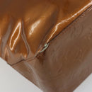 LOUIS VUITTON Monogram Vernis Reade MM Hand Bag Bronze M91143 LV Auth ti3949-13