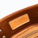 LOUIS VUITTON Monogram Vernis Reade MM Hand Bag Bronze M91143 LV Auth ti3949-17