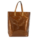 LOUIS VUITTON Monogram Vernis Reade MM Hand Bag Bronze M91143 LV Auth ti3949-2