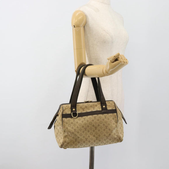 LOUIS VUITTON Monogram Mini Josephine PM Hand Bag Khaki M92215 LV Auth ti3950